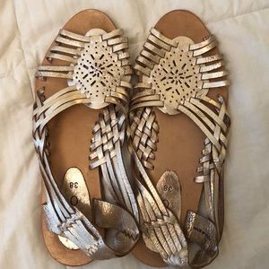 Aldo Gold Huarache Sandal